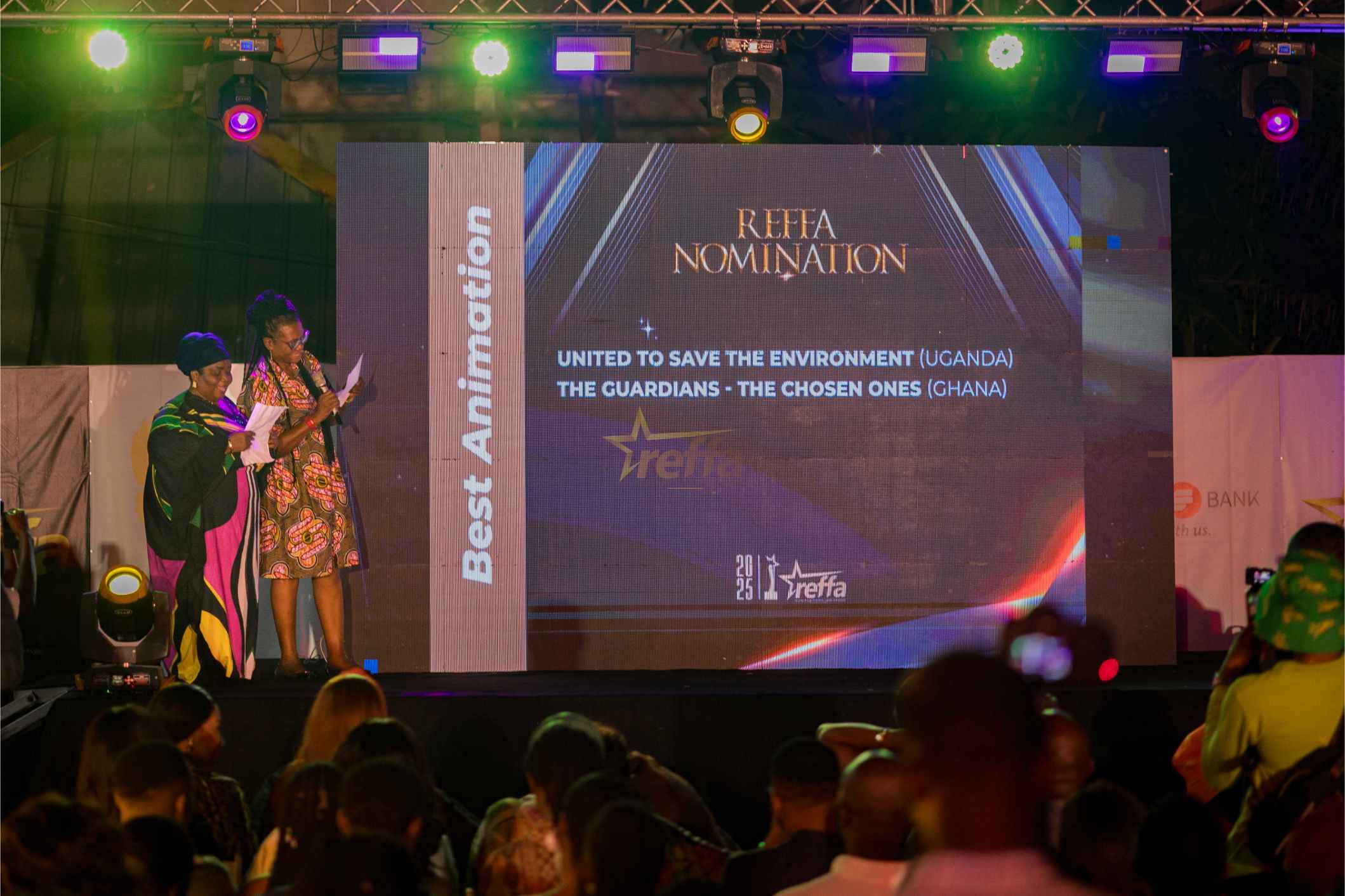Nomination announcement on the REFFA main stage